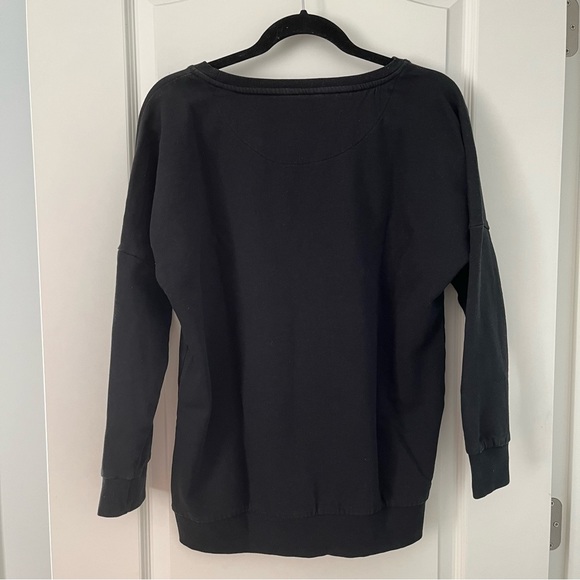 ONLY Red Velvet Heart Detail Black Sweatshirt - Picture 2 of 7